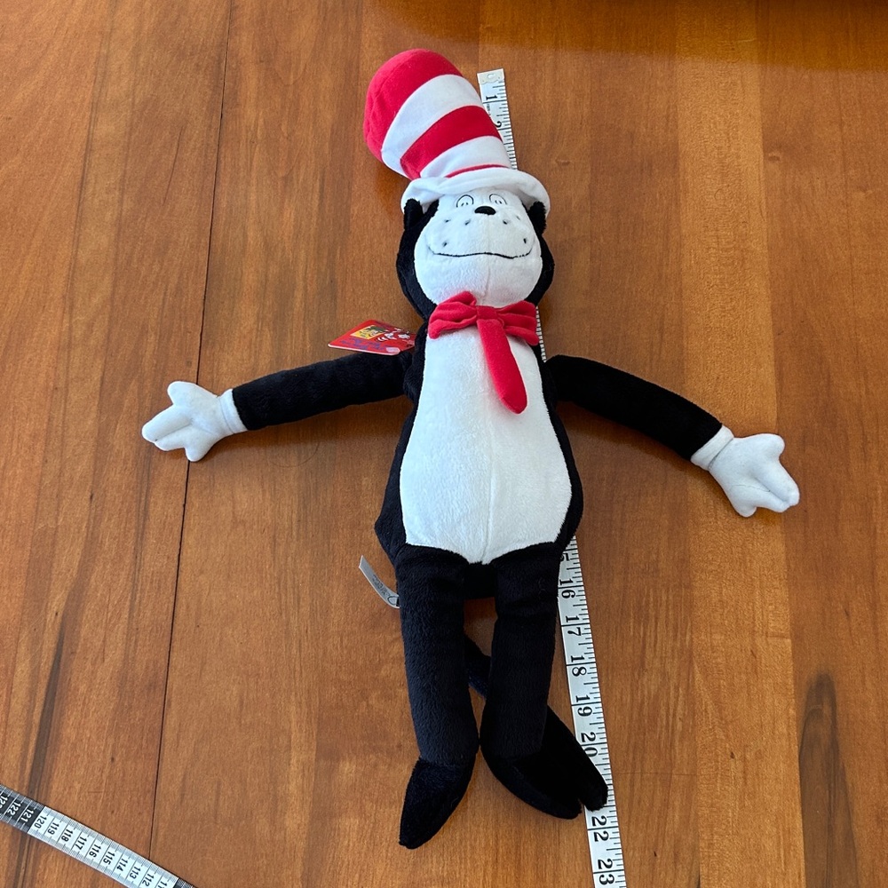 NWT Dr. Seuss Cat in the Hat Plush with Collector’s Edition Book - Picture 3 of 8